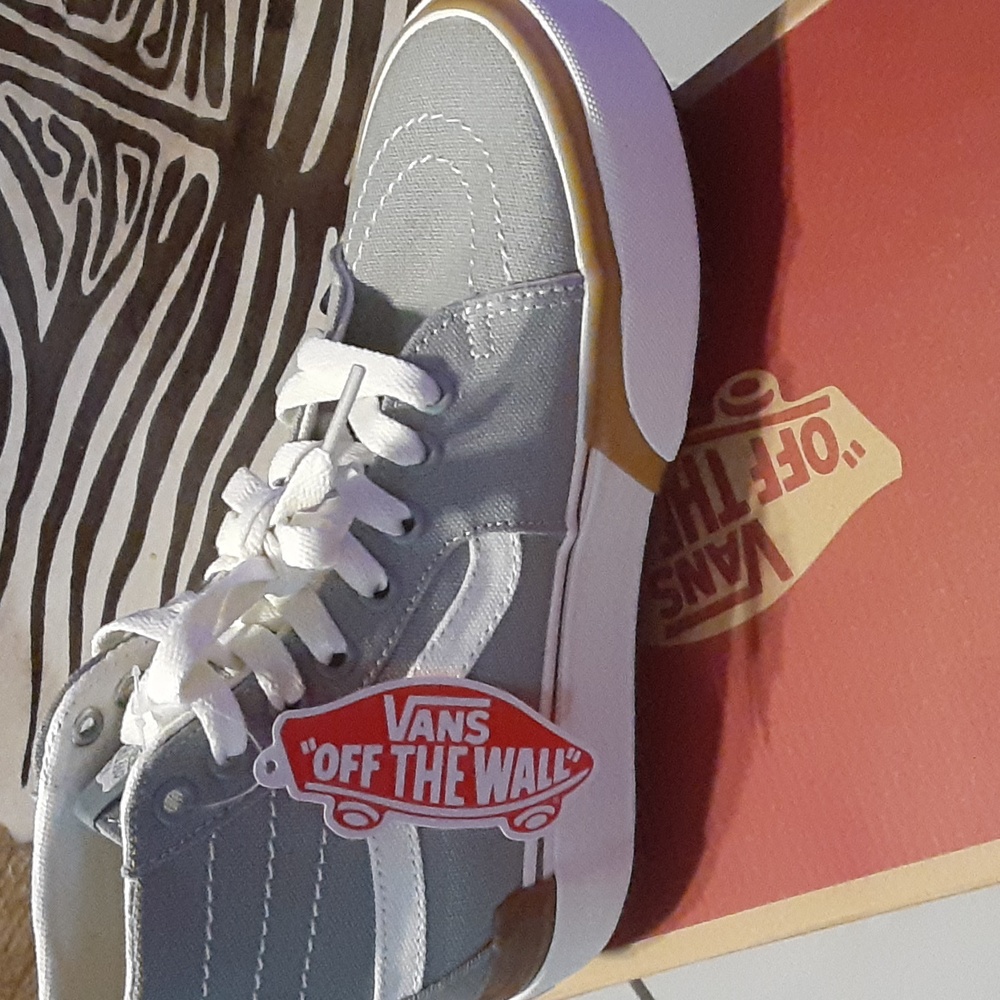 Brand New Van's Off The Wall  Sk8 Hi Tapered size 6 mens size 7.5 womens Sage Gr